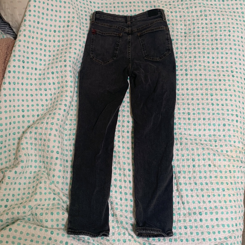Black BDG straight leg skinny jeans